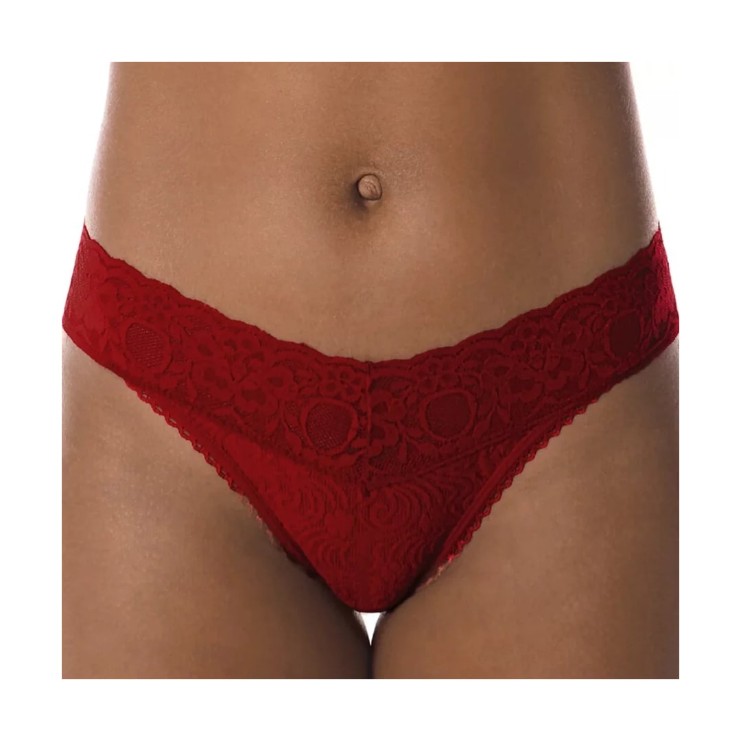 Calcinha Demillus Fio Dental Buquê 051190 06 - Carmim Calcinha Demillus Fio Dental Buquê 051190 06 - Carmim
