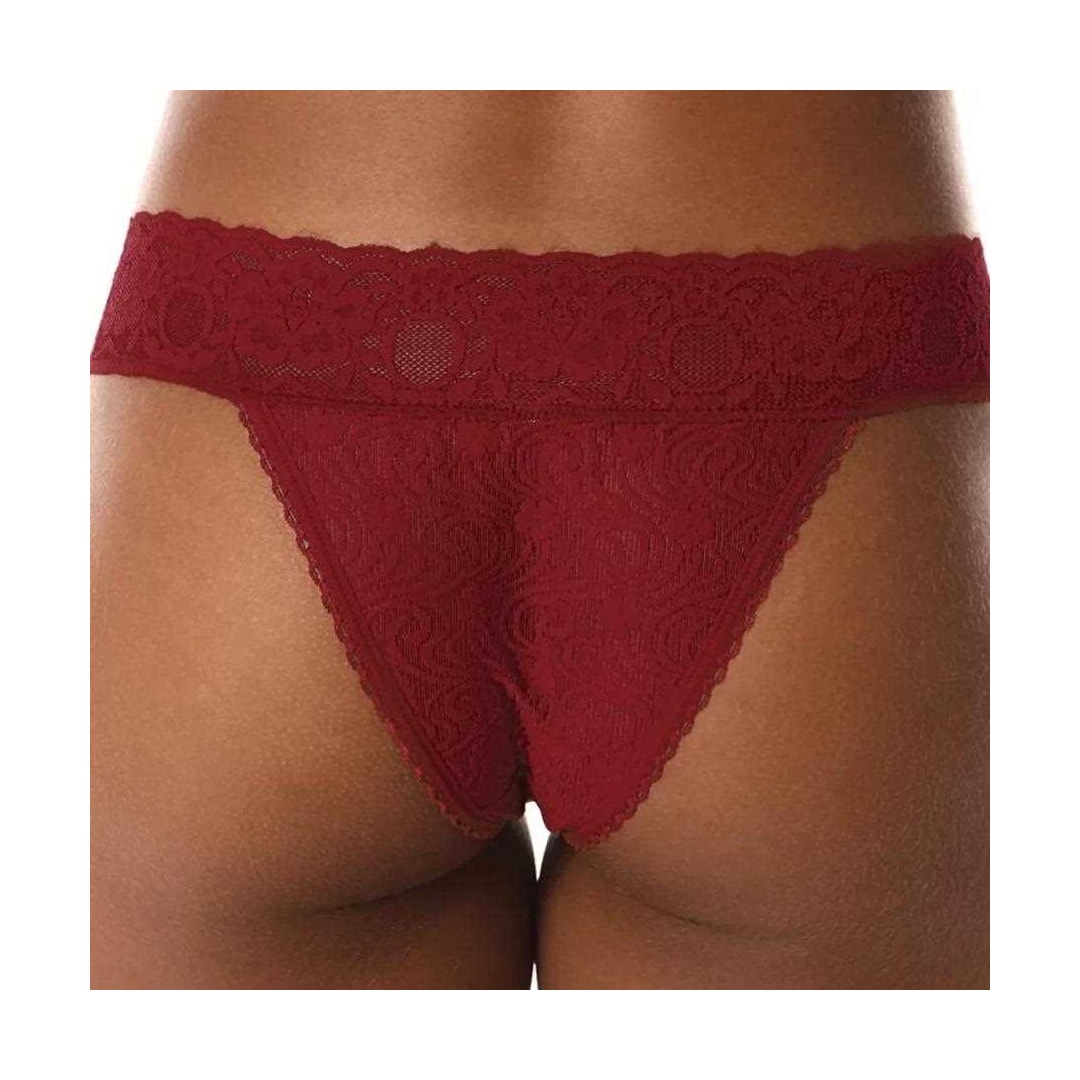 Calcinha Demillus Fio Dental Buquê 051190 06 - Carmim Calcinha Demillus Fio Dental Buquê 051190 06 - Carmim