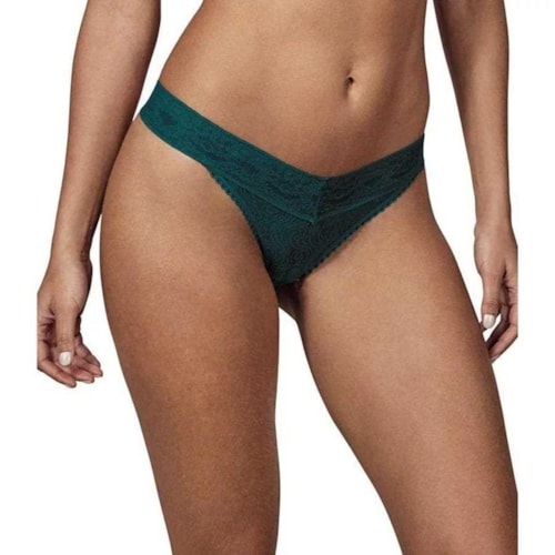Detalhe - Calcinha Demillus Fio Dental Xamego 016198 - Verde Esmeralda