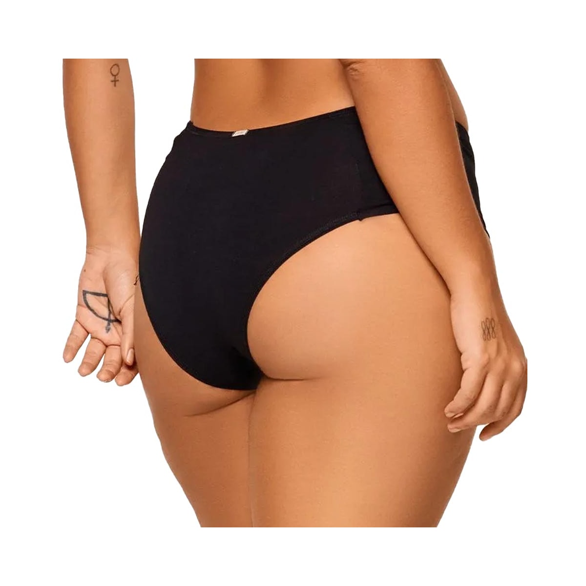 Calcinha Liebe Alta Em Algodão 211300 Preto Calcinha Liebe Alta Em Algodão 211300 Preto