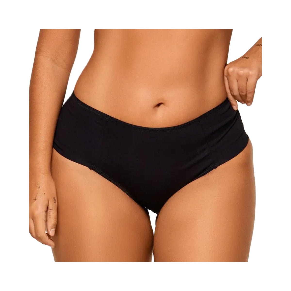 Calcinha Liebe Alta Em Algodão 211300 Preto Calcinha Liebe Alta Em Algodão 211300 Preto