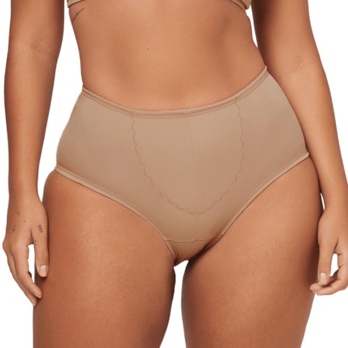 Calcinha Liebe Alta Em Microfibra 701307 Chocolate