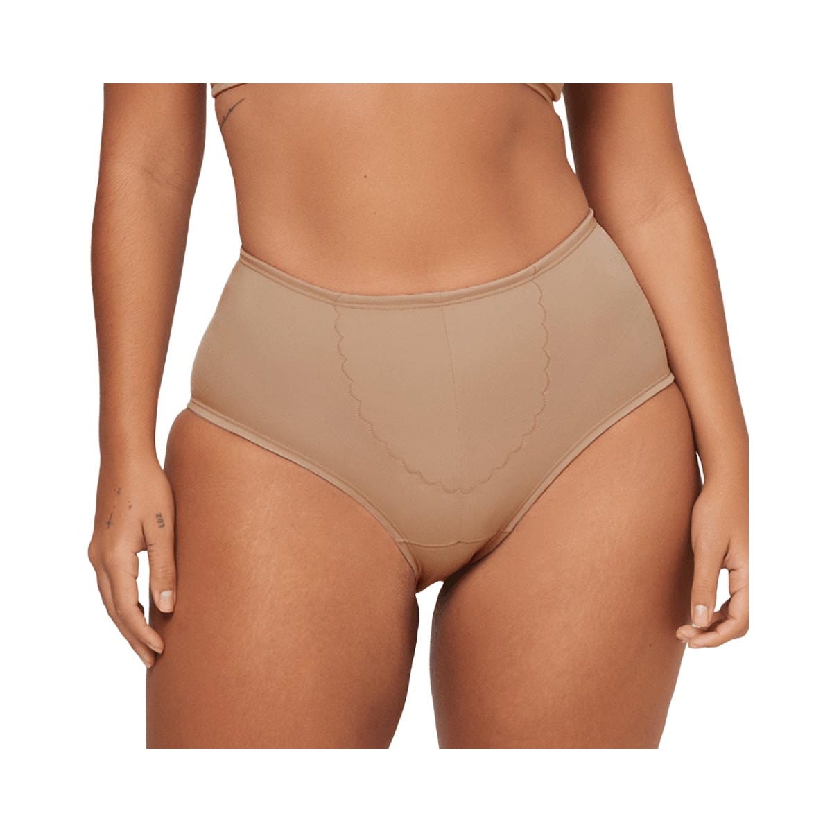 Calcinha Liebe Alta Em Microfibra 701307 Chocolate