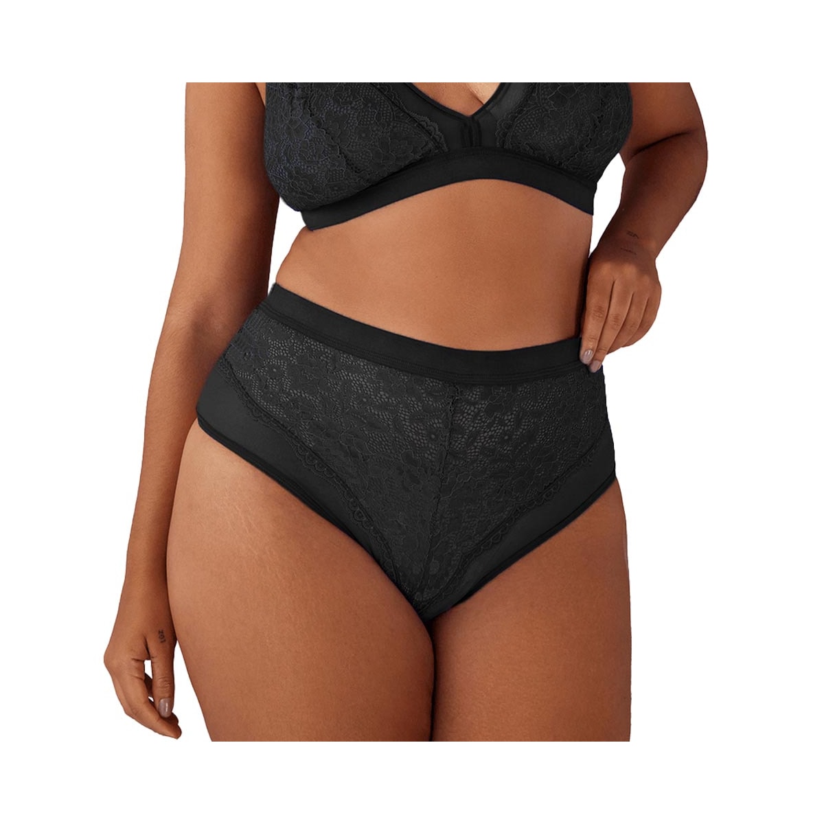 Calcinha Liebe Alta Em Tule E Renda 701326 Preto Calcinha Liebe Alta Em Tule E Renda 701326 Preto