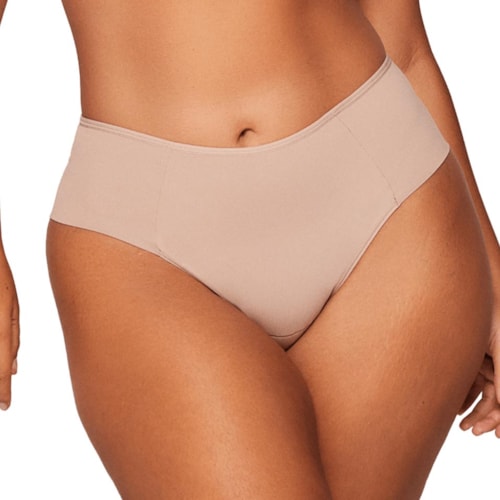 Detalhe - Calcinha Liebe Alta Lateral Dublada 201301 Chocolate