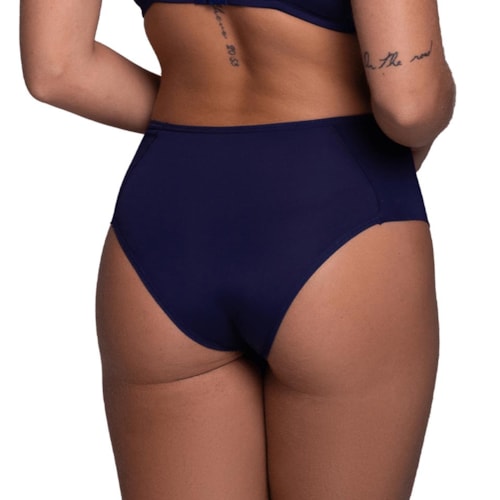 Detalhe - Calcinha Liebe Alta Lateral Dublada 201301 Navy