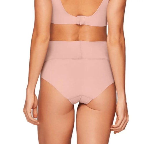 Detalhe - Calcinha Liebe Alta Modeladora Microfibra 301309 Nude