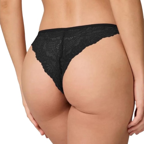 Detalhe - Calcinha Liebe De Renda 501038 Preto