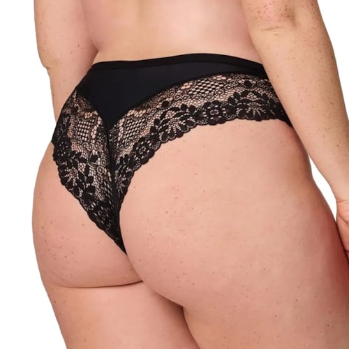 Detalhe - Calcinha Liebe De Renda 701538 Preto