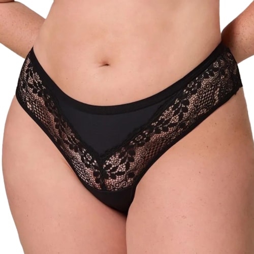 Calcinha Liebe De Renda 701538 Preto