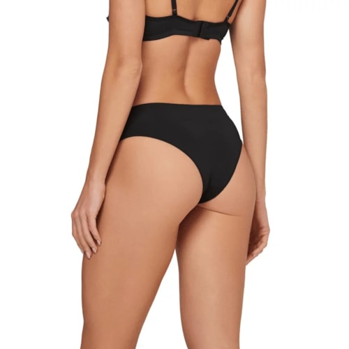 Detalhe - Calcinha Liebe Em Microfibra 101500 Preto