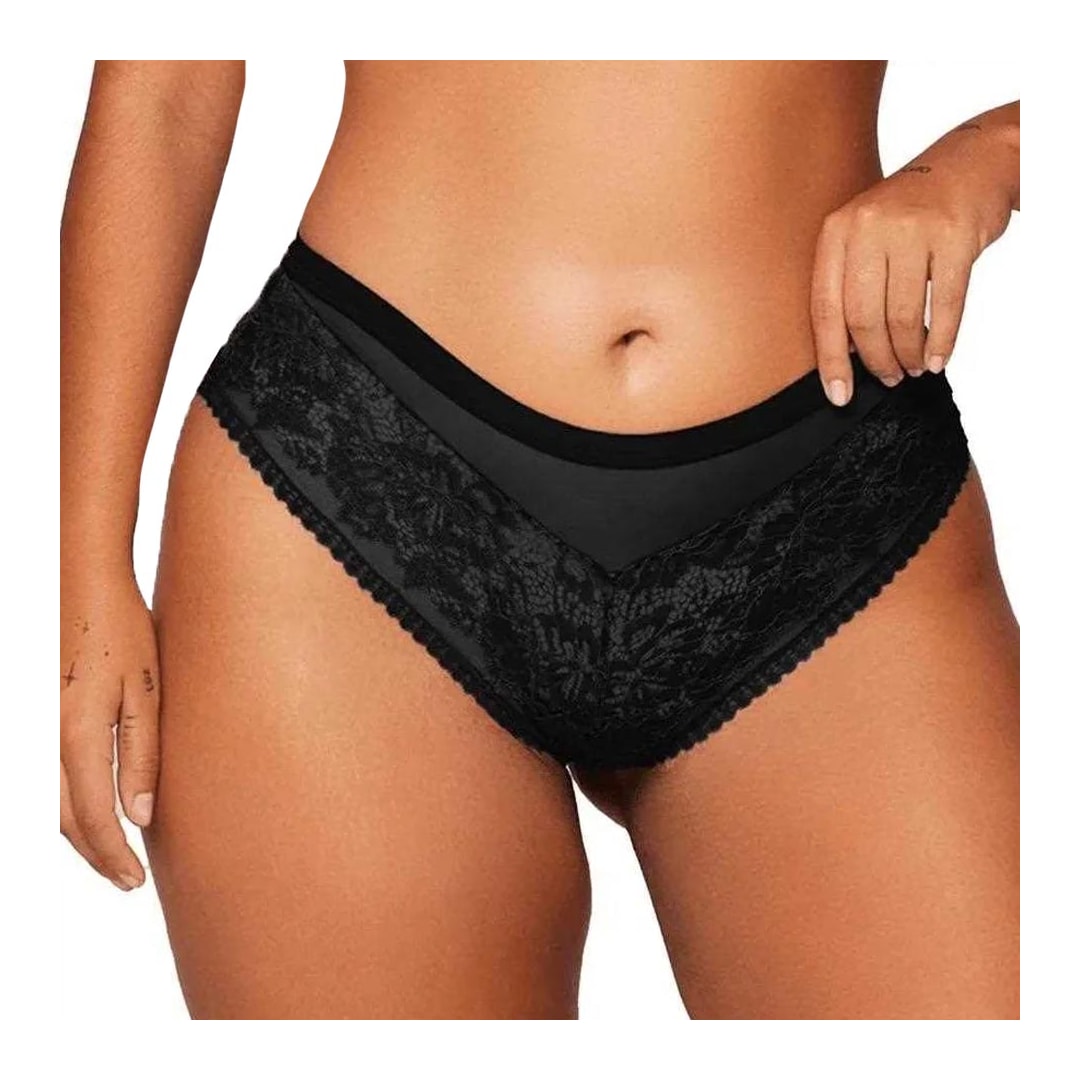 Calcinha Liebe Em Renda Com Tule 701135 Preto Calcinha Liebe Em Renda Com Tule 701135 Preto