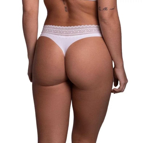 Calcinha Liebe Fio Corte Eletronico 301700 Branco