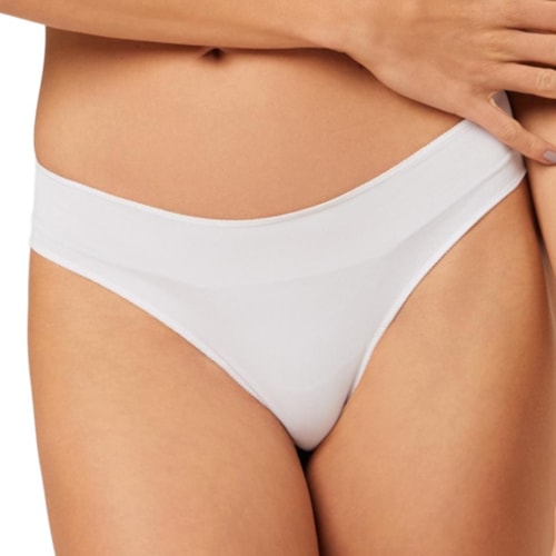 Calcinha Liebe Fio Dental De Lycra 101701 Branco