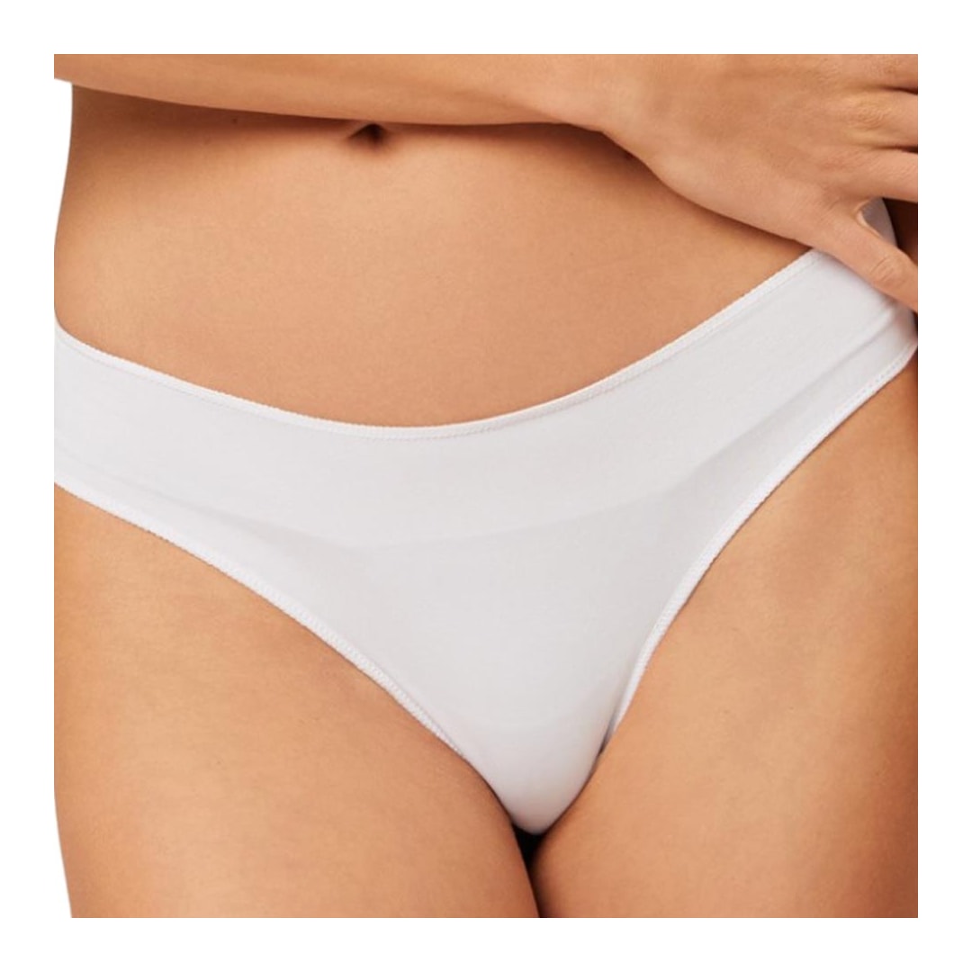 Calcinha Liebe Fio Dental De Lycra 101701 Branco