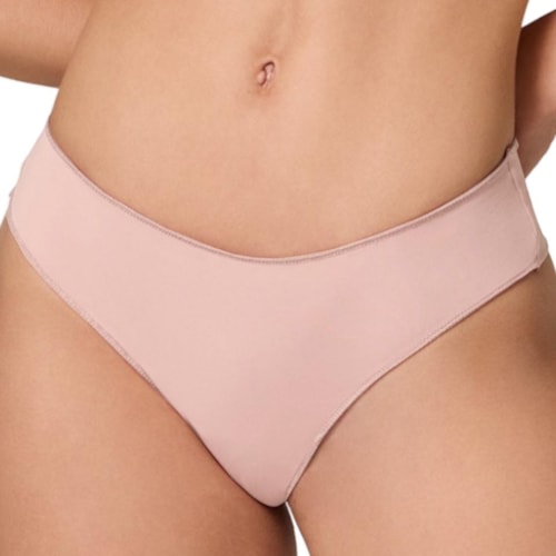 Detalhe - Calcinha Liebe Fio Dental De Lycra 101701 Nude