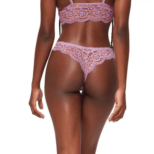 Detalhe - Calcinha Liebe Fio Dental Em Renda 601757 Lavander