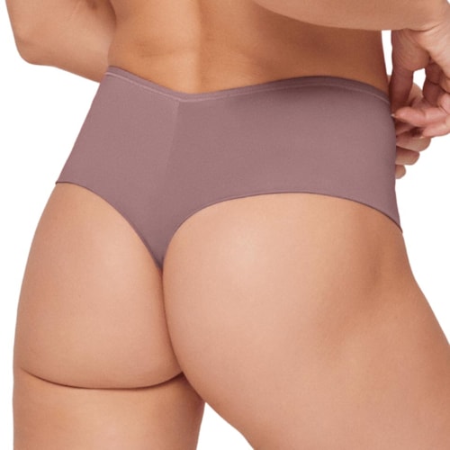 Detalhe - Calcinha Liebe Fio Dental Microfibra 201702 Mauve
