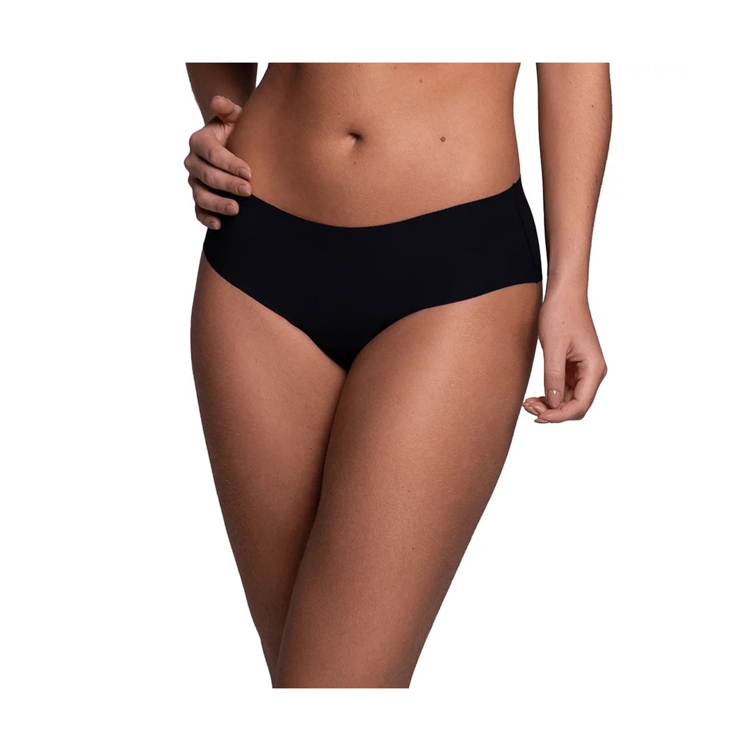 Calcinha Liebe Larga Corte Eletronico 301502 Preto