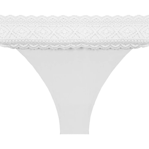Detalhe - Calcinha Liebe Tanga Corte Eletronico 301000 Branco