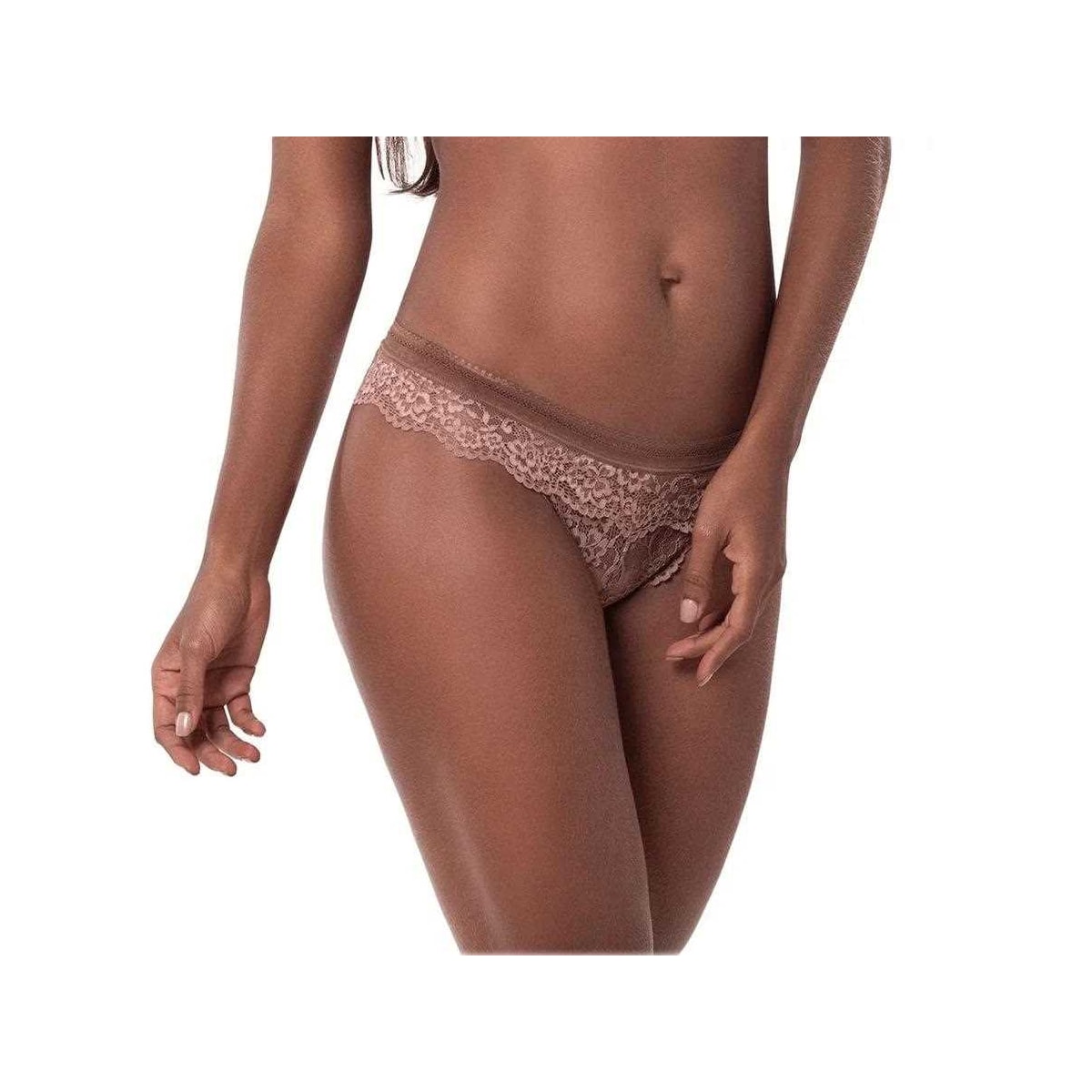 Calcinha Liebe Tanga Nude Renda 501016 Blend Calcinha Liebe Tanga Nude Renda 501016 Blend
