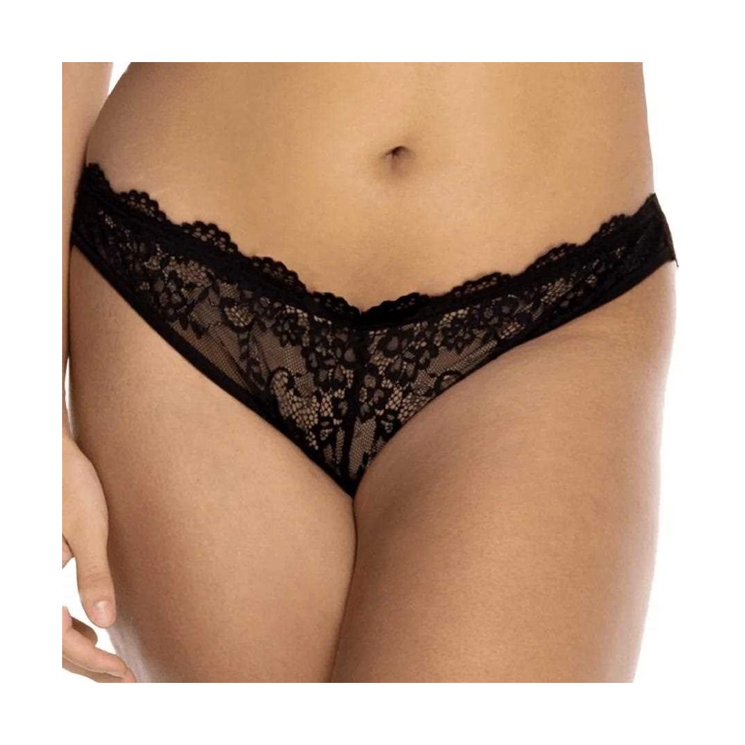 Calcinha Liebe Tanga Nude Renda 501020 Preto Calcinha Liebe Tanga Nude Renda 501020 Preto