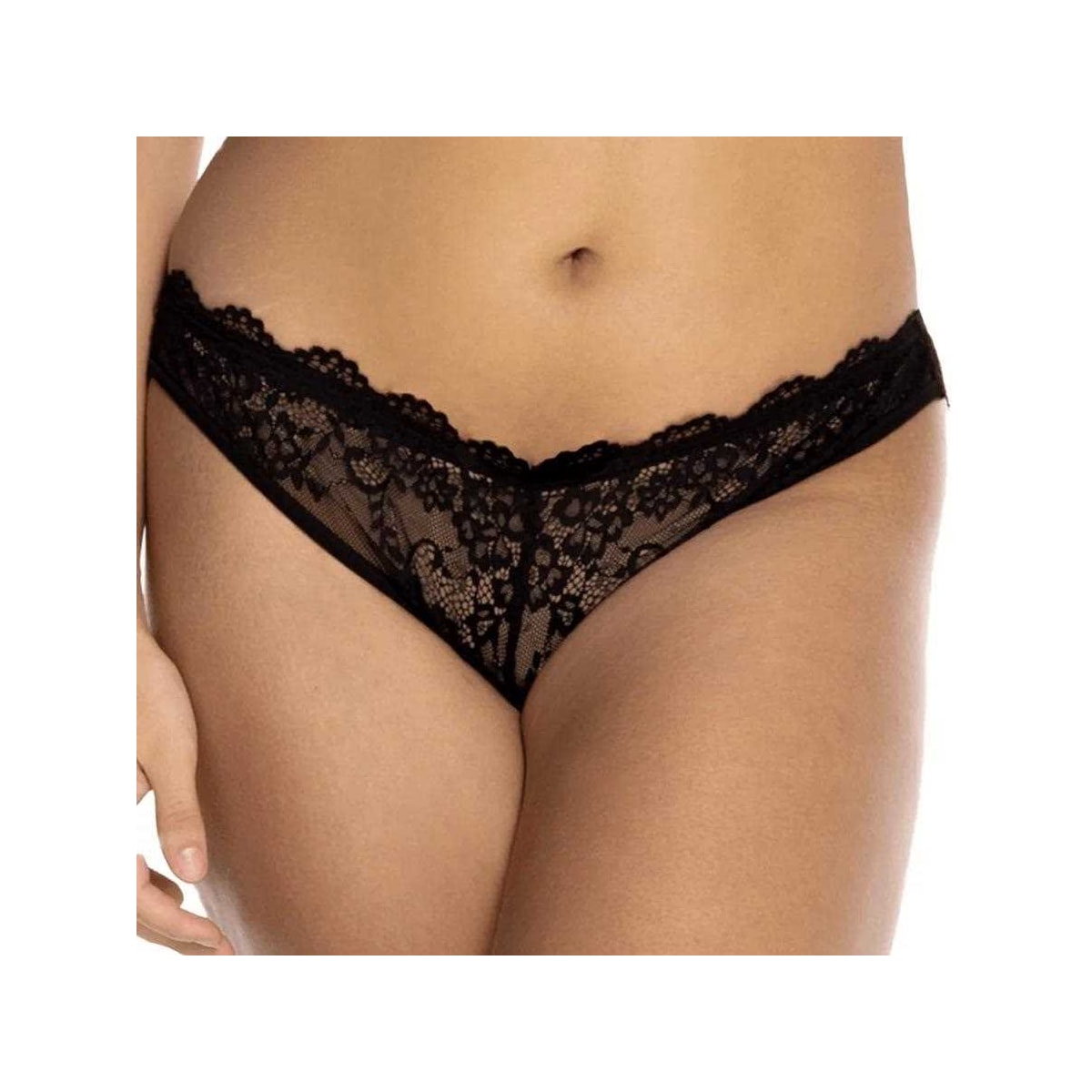Calcinha Liebe Tanga Nude Renda 501020 Preto Calcinha Liebe Tanga Nude Renda 501020 Preto