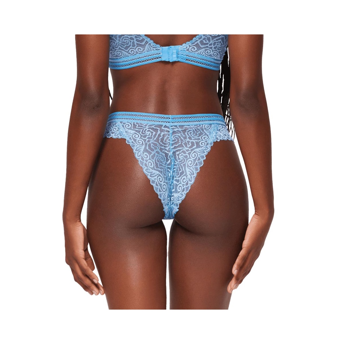 Calcinha Liebe Tanga Renda 601056 Blue