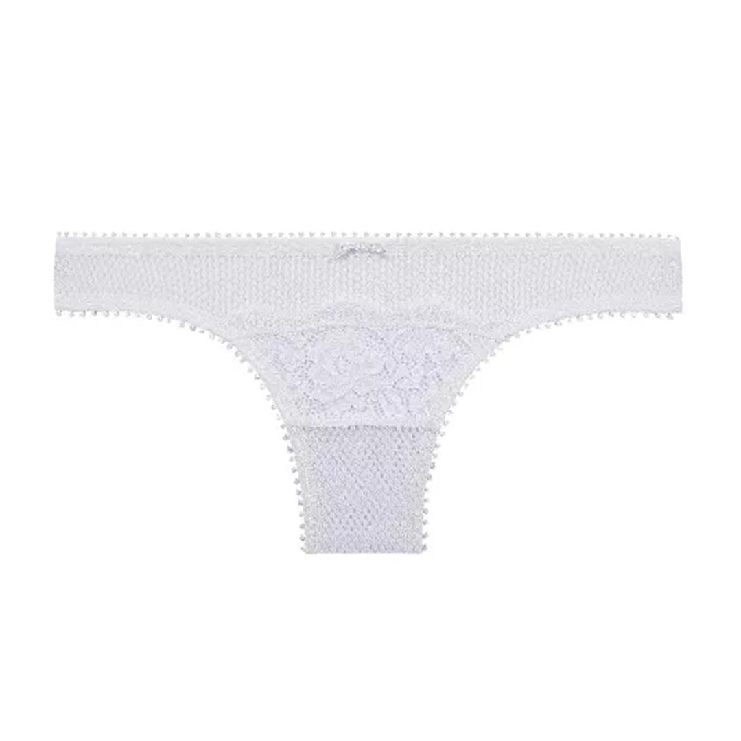 Calcinha Liebe Tanga Renda Peaceful 501014 Branco Calcinha Liebe Tanga Renda Peaceful 501014 Branco