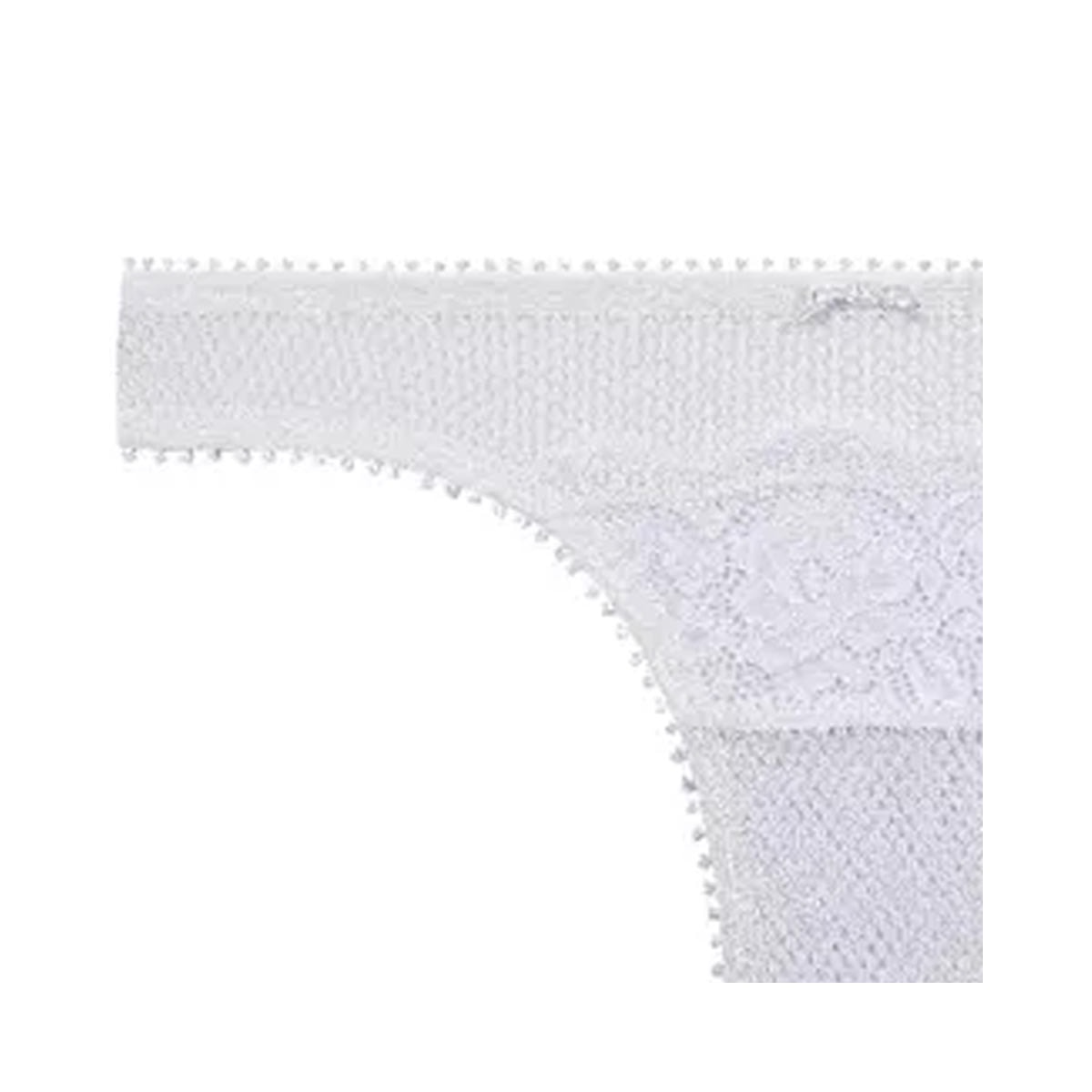 Calcinha Liebe Tanga Renda Peaceful 501014 Branco
