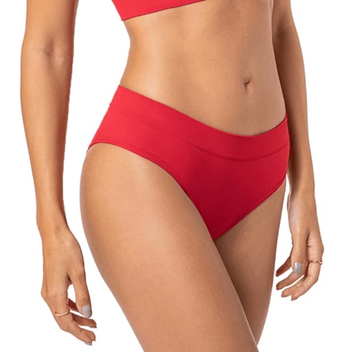 Calcinha Lupo Basica Sem Costura 40300 Vermelho Tango