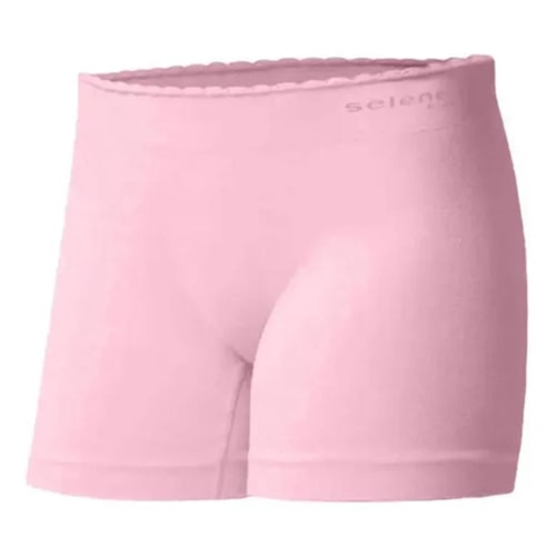 Calcinha Selene Boxer Infantil Sem Costura 20610 Rosa Claro