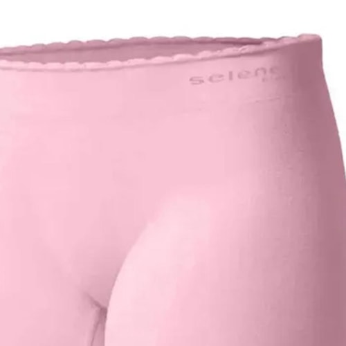 Detalhe - Calcinha Selene Boxer Infantil Sem Costura 20610 Rosa Claro