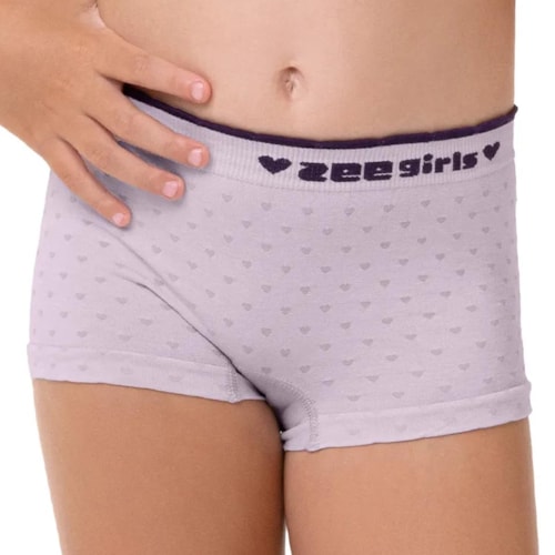 Detalhe - Calcinha Zee Rucci Boxer Infantil Zr1500-001 Uva