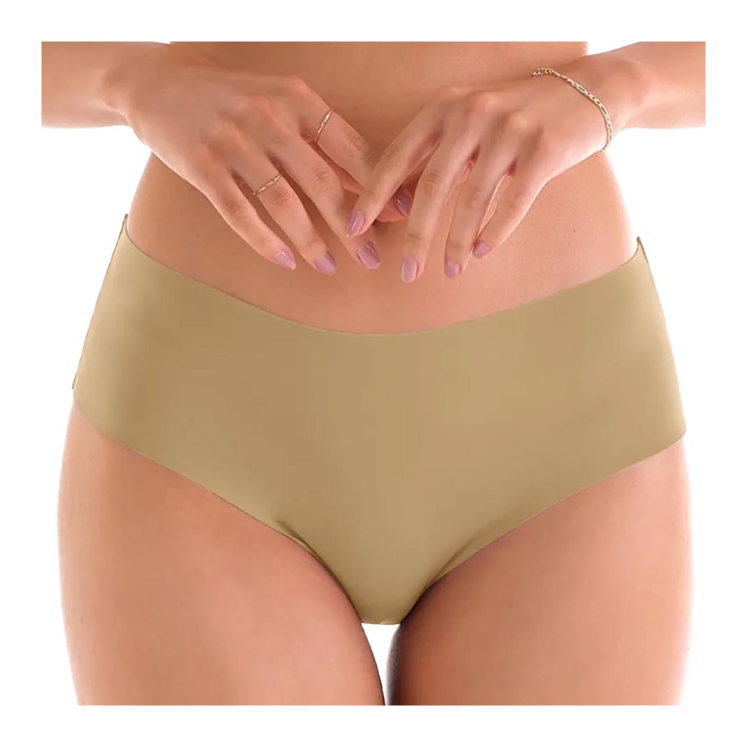 Calcinha Zee Rucci Corte A Laser Zr0201-092 C122 Bege