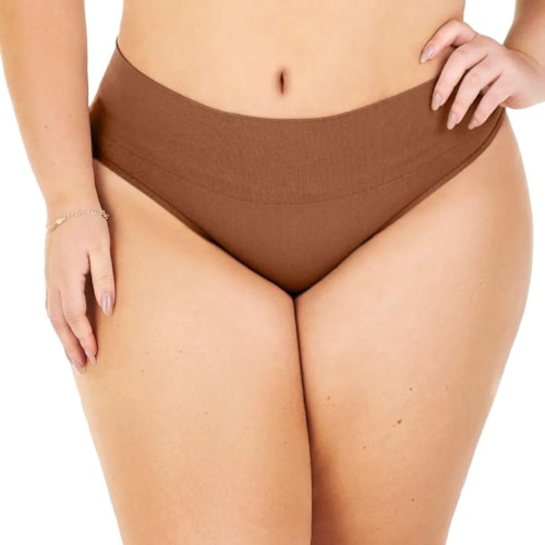 Calcinha Zee Rucci De Lycra Zr0201-078 C638 C128 Caramelo