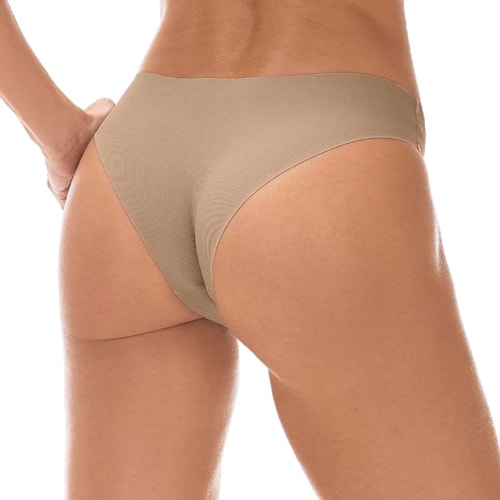 Detalhe - Calcinha Zee Rucci De Lycra Zr0201-104 C104 Nude