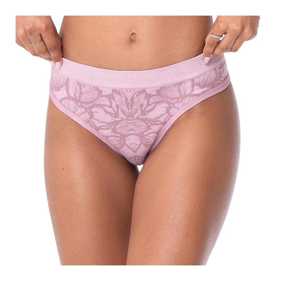Calcinha Zee Rucci Jacquard Sem Costura Zr0203-052 Rosa