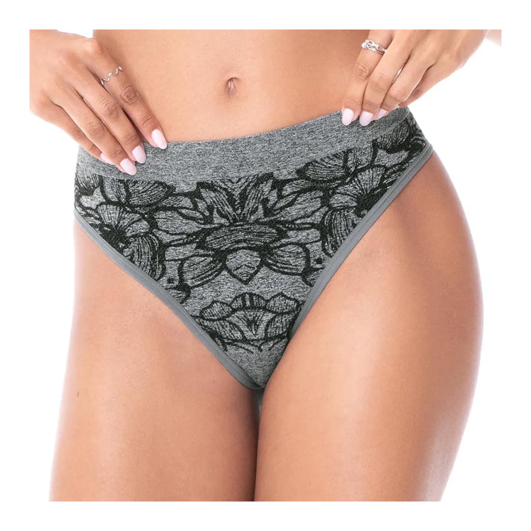 Calcinha Zee Rucci Jacquard Sem Costura Zr0203052 V01 Chumbo Calcinha Zee Rucci Jacquard Sem Costura Zr0203052 V01 Chumbo