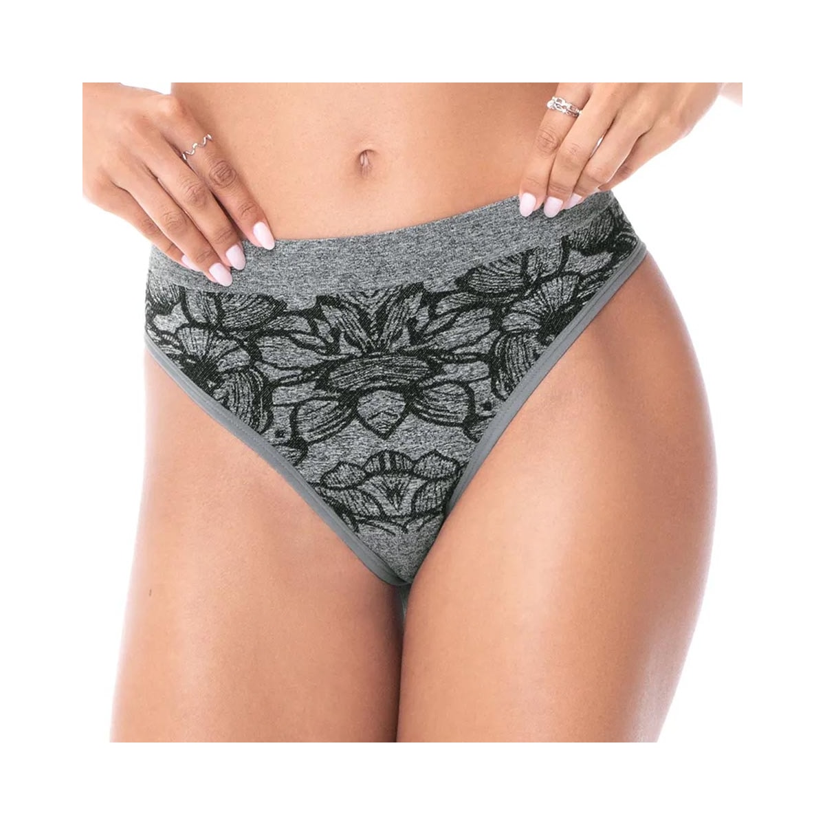 Calcinha Zee Rucci Jacquard Sem Costura Zr0203052 V01 Chumbo Calcinha Zee Rucci Jacquard Sem Costura Zr0203052 V01 Chumbo