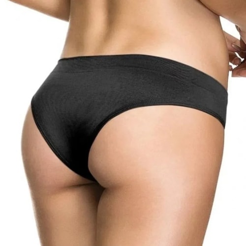 Detalhe - Calcinha Zee Rucci Tanga Jacquard Zr0201-001 C099 Preto