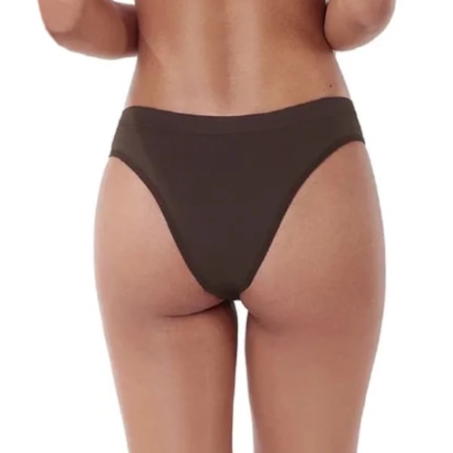 Calcinha Zee Rucci  Tanga Jacquard Zr0207-001 C127 Cafe