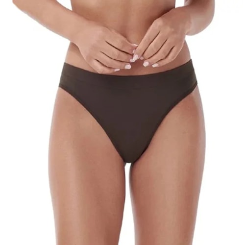 Calcinha Zee Rucci  Tanga Jacquard Zr0207-001 C127 Cafe