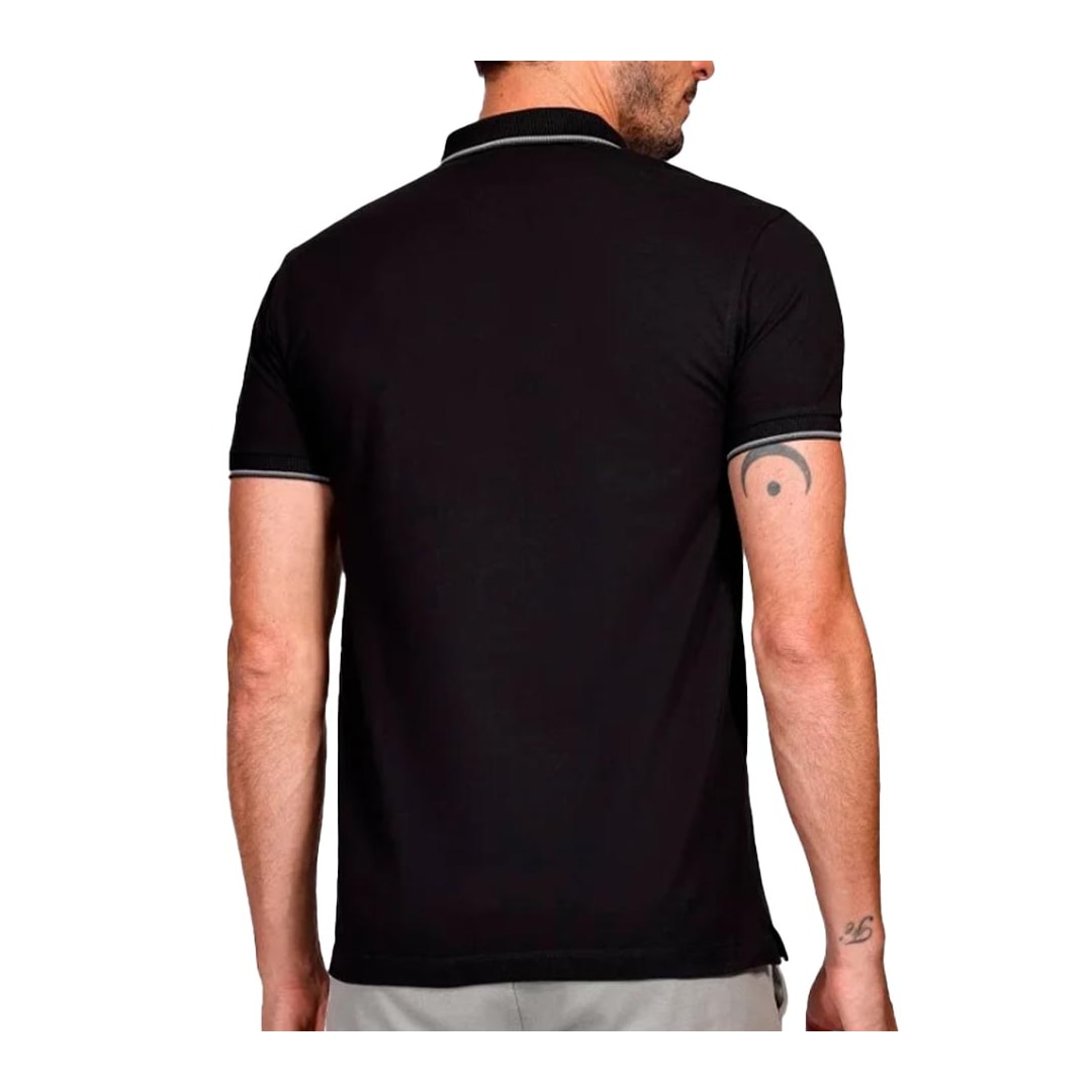 Camisa Aramis Gola Polo 10.0031 Preto/Cinza Camisa Aramis Gola Polo 10.0031 Preto/Cinza