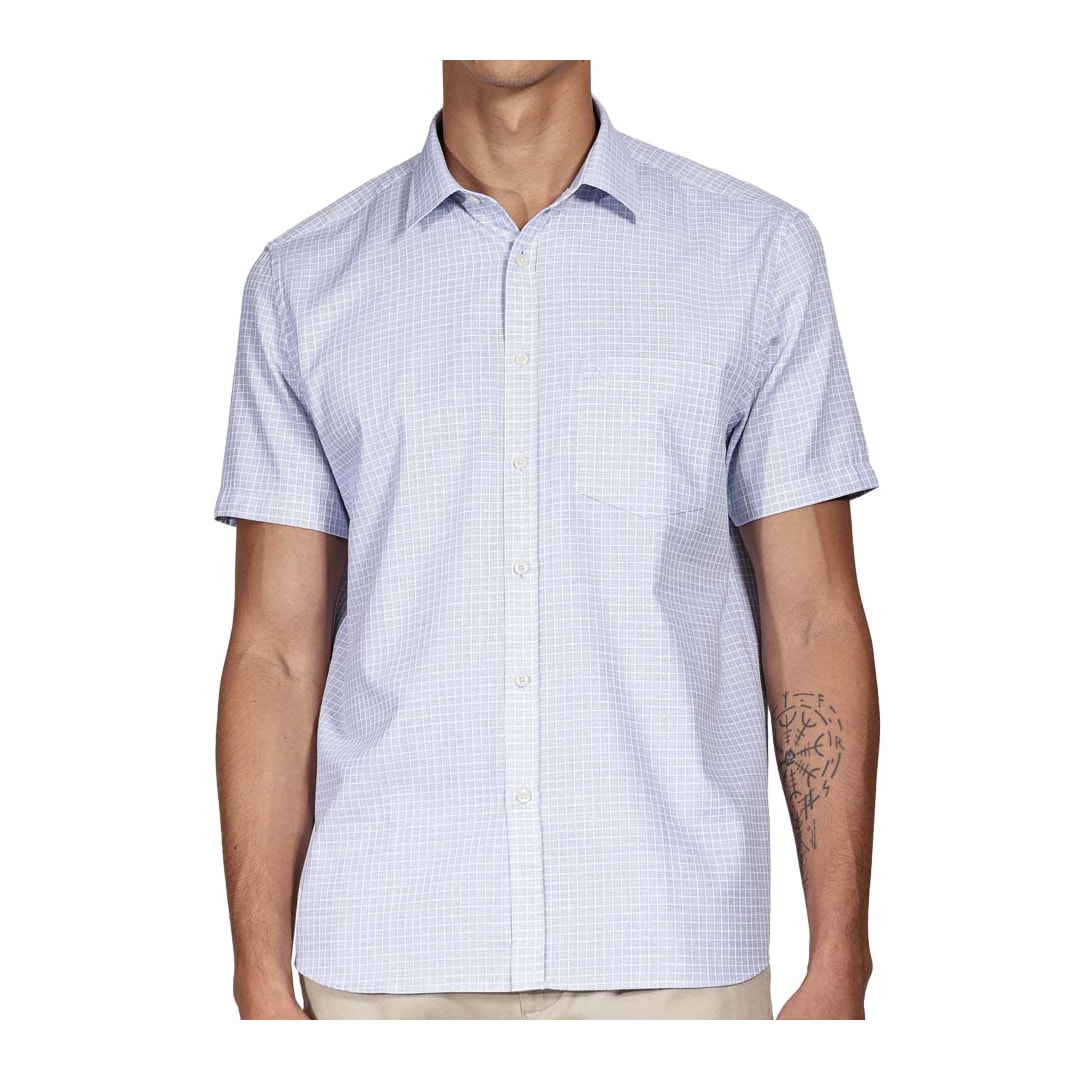 Camisa Aramis Manga Curta Sem Bolso 06.0589 Azul Claro