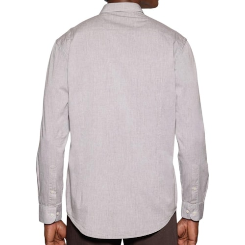 Detalhe - Camisa Aramis Manga Longa Slim 02.1218 Charuto