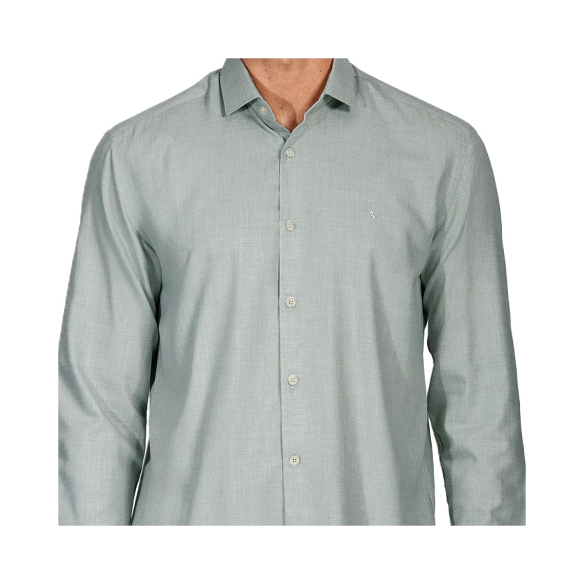 Camisa Aramis Manga Longa Slim 02.1218 Verde Escuro