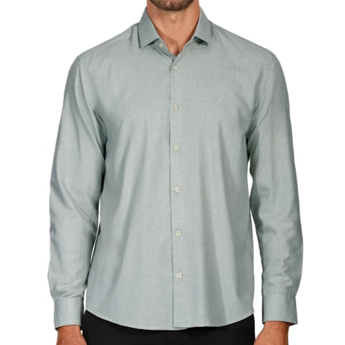 Camisa Aramis Manga Longa Slim 02.1218 Verde Escuro
