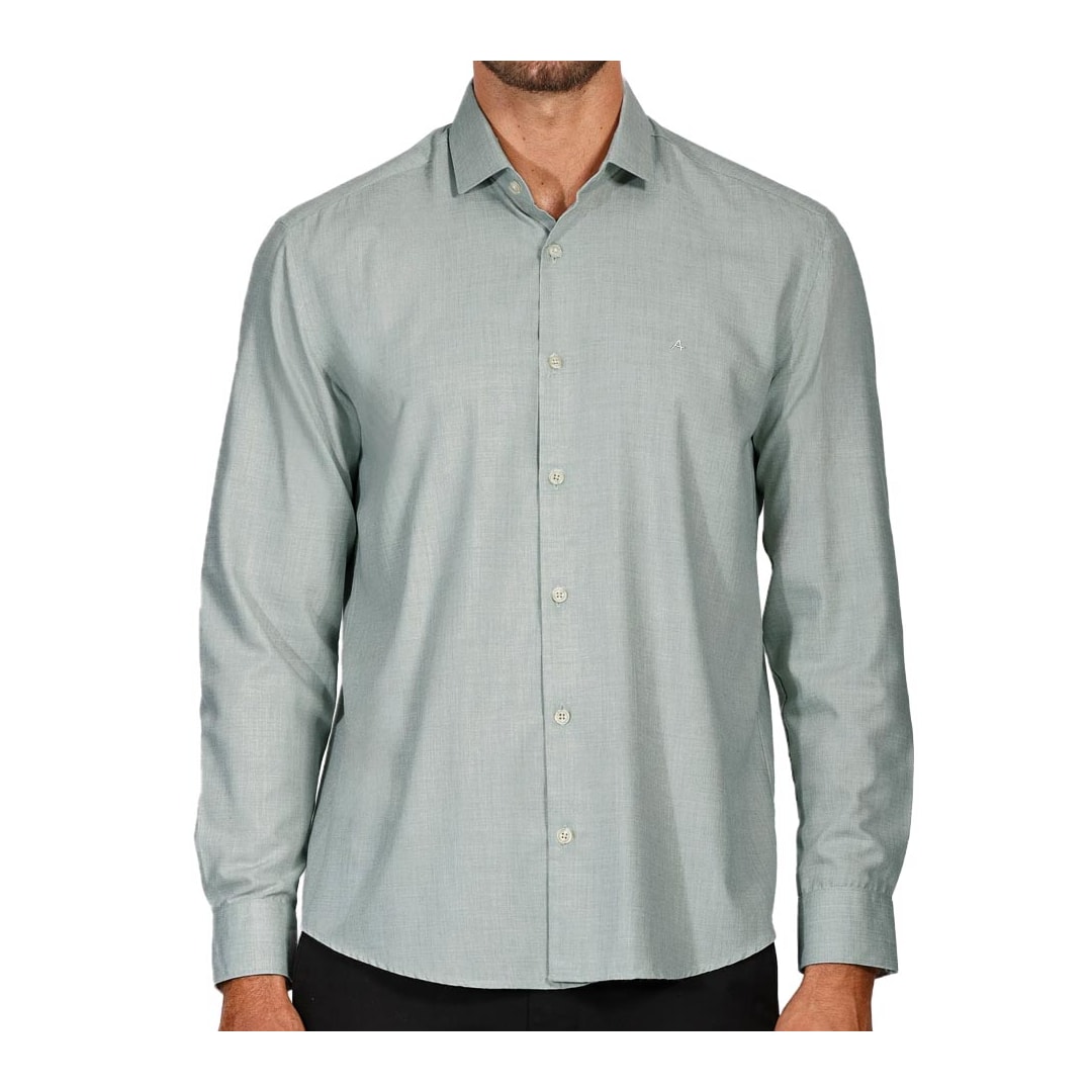 Camisa Aramis Manga Longa Slim 02.1218 Verde Escuro Camisa Aramis Manga Longa Slim 02.1218 Verde Escuro