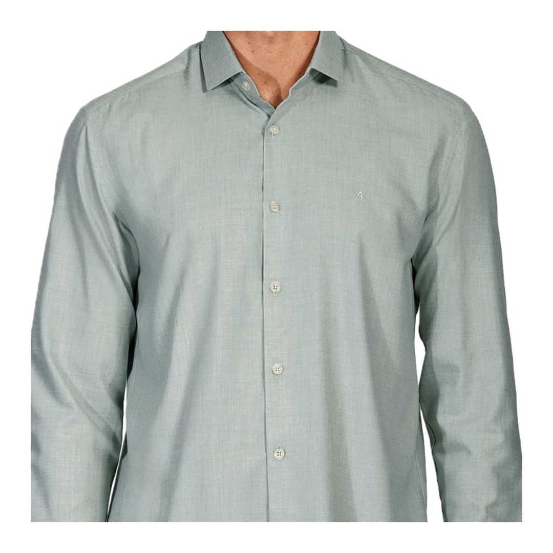 Camisa Aramis Manga Longa Slim 02.1218 Verde Escuro Camisa Aramis Manga Longa Slim 02.1218 Verde Escuro